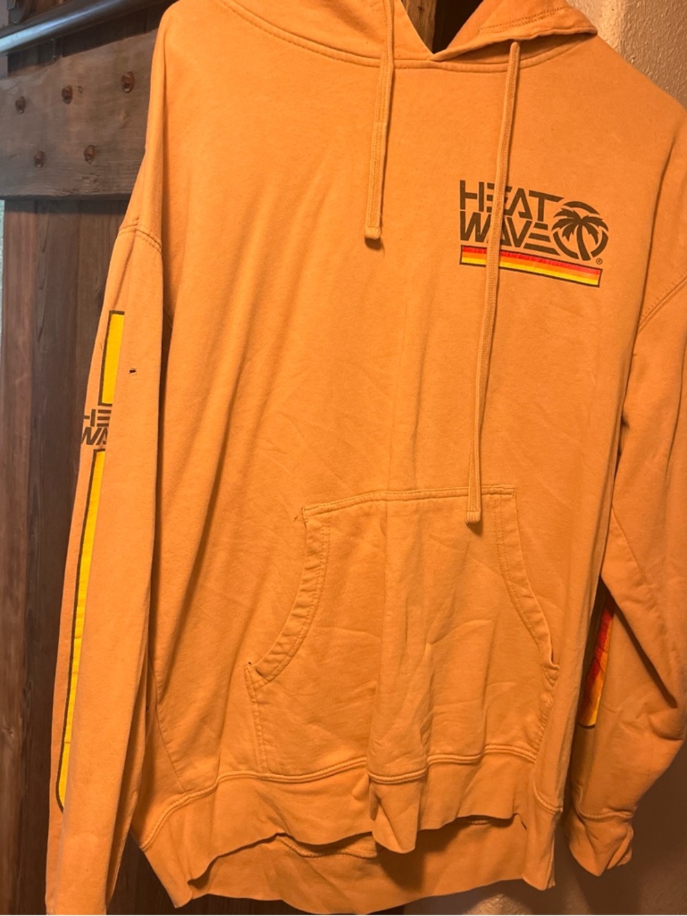Men's tan  heat wave Pullover Hoodie